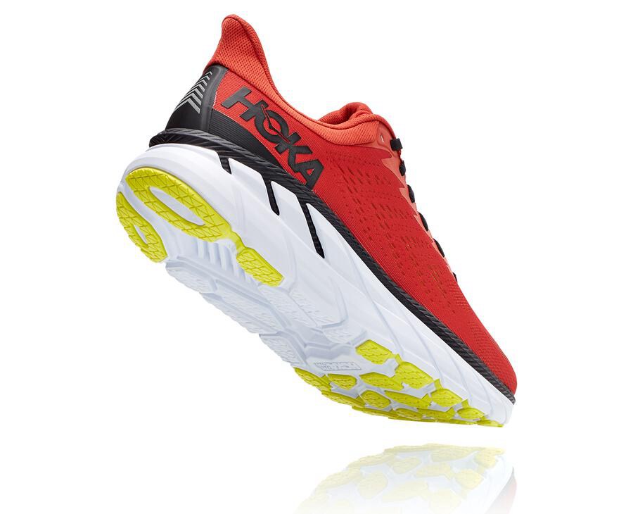 Zapatillas Running Hoka One One Hombre - Clifton 7 - Rojas - CKF721045